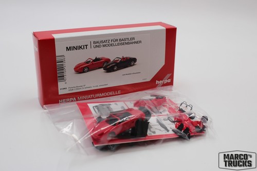 Herpa 013963 Minikit Porsche Boxster S (2 Stück) rot & schwarz Herpa 013963 Minikit Porsche Boxster S (2 Stück) rot & schwarz