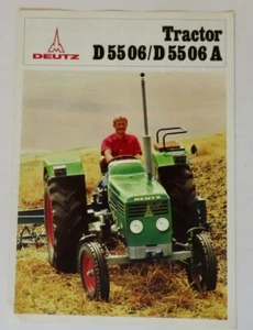 Deutz  D5506/D5506A Tractor Brochure Older Version - Picture 1 of 3