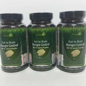 Lot of 3 Irwin Naturals Gut-To-Brain Hunger Control Weight Loss Soft-gels 5/2025 - Picture 1 of 5