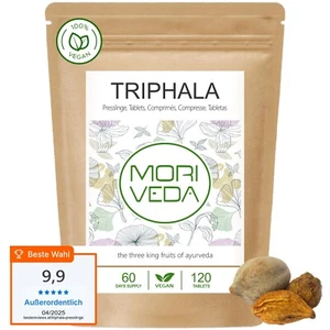 MoriVeda Triphala Tabs 1000mg I Die 3in1 Kombination für Ihre VerdauungI 1x120 - Bild 1 von 9