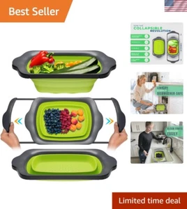 Dishwasher Safe 6-Quart Strainer with Non-Slip Handles - Ideal for RVS & Camping - Picture 1 of 11