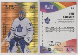 2022 Allure Color Flow Orange Yellow Spectrum /85 Erik Kallgren #SF-69 Rookie RC
