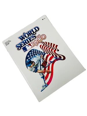 PHILADELPHIA PHILLIES KANSAS CITY ROYALS VINTAGE 1980 WORLD SERIES PROGRAM - Image 1 of 4