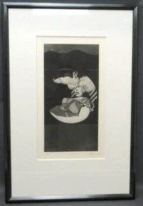 Klaus Böttger, "ODALISKE" Radierung 1965 Auflage 79/100 Maß 38,0 x 19,0 cm - Bild 1 von 10