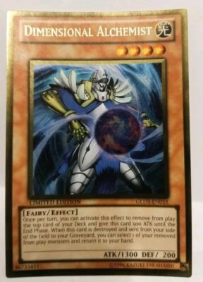 Dimensional Alchemist GLD3-EN015 Gold Rare Yu-Gi-Oh  - Image 1 of 4