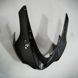 Carbon Fiber Black Front Cowl Fairing Nose For Kawasaki Ninja ZX6R 2007-2008 636 - Picture 1 of 4