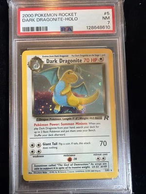 Dark Dragonite 5/82 Team Rocket Holo Base Set PSA 7 Pokemon - Image 1 of 2