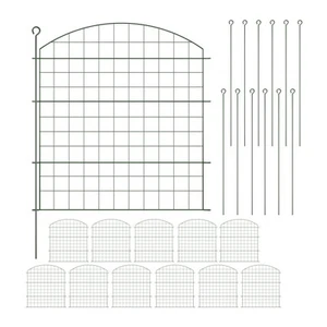 Teichzaun Gartenzaun Beeteinfassung Zaun Poolzaun Gartenzaunelement Oberbogen - Bild 1 von 27
