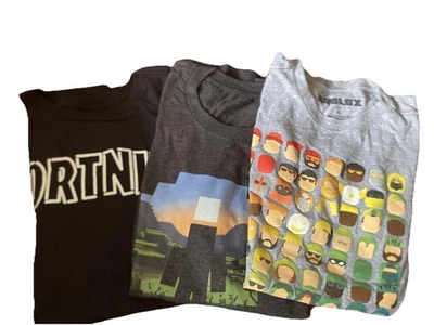 Fortnite, Minecraft And Roblox Graphic T-Shirts Kids Size XL, XXL - Image 1 of 4