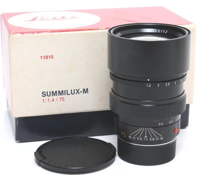 Leica M 1.4/75mm Summilux-M E60 boxed 11815 - Bild 1 von 4