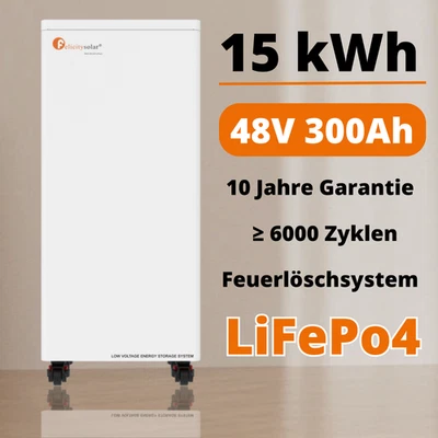 15 kWh Batteriespeicher Solar Speicher PV Akku 48V LiFePO4 Felicity für Deye - Bild 1 von 4
