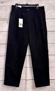 Zara schwarze Straight Fit Hose Herren Größe 42 - Bild 1 von 2
