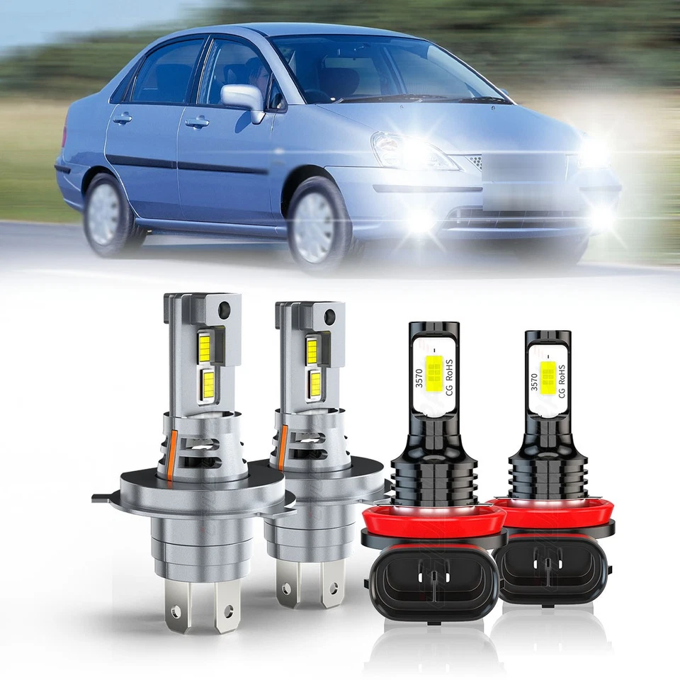 Kit combinado de luces antiniebla luces LED altas bajas Fit Seat Ibiza 2008-2015 Foto 1 de 4