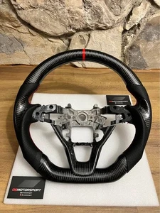 Volante deportivo de fibra de carbono Honda Accord 2018-2022 fondo plano - Imagen 1 de 4
