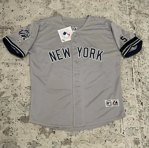 Majestic Auténtico New York Yankees Mariano Rivera Serie Mundial Camiseta Hombre’s XL - Imagen 1 de 9