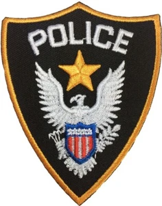 Distintivo POLIZIA Eagle Star Shield Stati Uniti d'America braccio USA ferro da cucire su patch - Foto 1 di 1