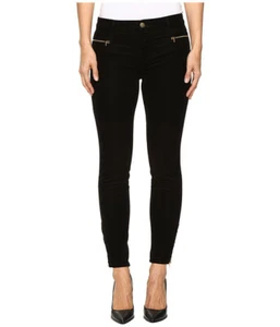 Size 27 J BRAND Iselin Black Corduroy Skinny Pants Mid Rise Ankle Length Womens - Picture 1 of 6