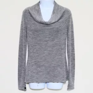 Yohji Yamamoto Coming Soon - Gray Cowl Neck Wool Blend Sweater - Women's Size XS - Picture 1 of 8