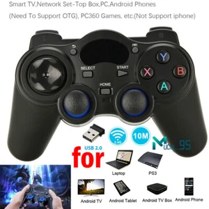 Wireless USB Game Controller Gamepad Joystick for Android TV Box Laptop PC PS3 - Picture 1 of 15