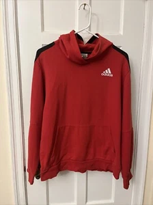 Adidas Pullover Boys XL Red Logo Vintage Y2K 90s Hoodie (18/20) - Picture 1 of 5