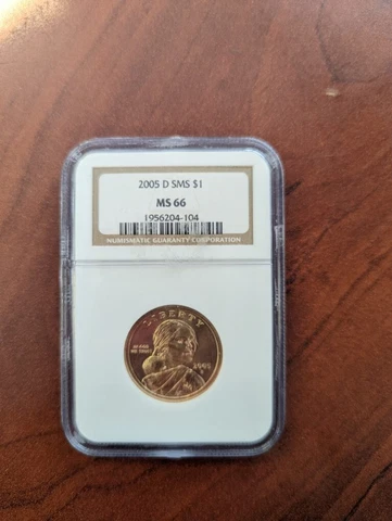 2005 D Sacajawea SMS MS 66 Dollar 1956204-104 Cover