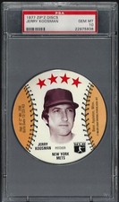 1977 Zip'z Discs Jerry Koosman New York Mets PSA 10 Gem Mint 22975938