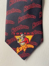 Topeka Scarecrows Necktie Made in USA CHL Central Hockey Minor League HTF