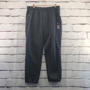 FILA Sweatpants Mens XL Drawstring Straight Athletic Gray Zippered Pockets - Picture 1 of 9