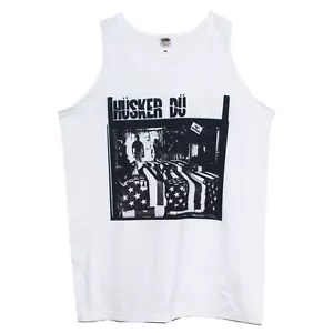Husker Du Punk Rock Alternative Indie T shirt Vest Unisex Sleeveless Top - Picture 1 of 2
