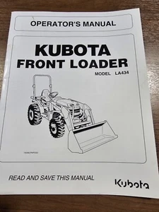 Manuel d'utilisation de la chargeuse avant Kubota LA434 - Photo 1/2