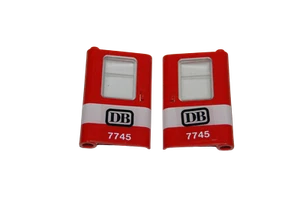 Lego® 12V TRAIN Railway 7745 Doors Set Left+ Right Deutsche Bahn RED - Picture 1 of 1