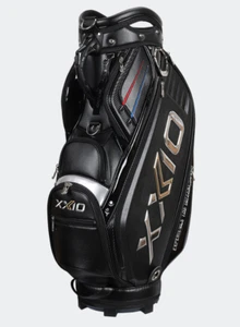 Dunlop Xxio 2024 Caddie Bag GGC-X157 Men's Golf 9.5in 9lb PU Ups Black Authentic - Picture 1 of 13