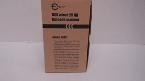 Esky ES017 Handheld USB Wired Barcode Scanner - Automatic 1D and 2D QR Code - Picture 1 of 4