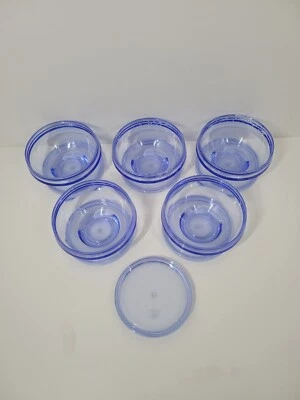 De colección diseñado por Arch. Juego de 5 cuencos azules con platos Alfio Di Bella Italia Foto 1 de 4