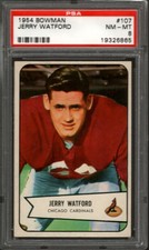 1954 BOWMAN #107 JERRY WATFORD PSA 8 CARDINALS *DS2637
