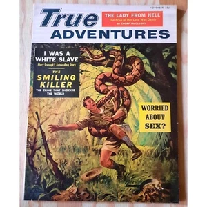 Vintage True Adventures Magazine November 1955 Vol 22 No 4 Original 25 cent Publ - Picture 1 of 2