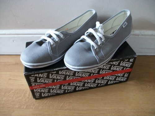 Vans Leah stile unisex grigio chiaro donna UK 4