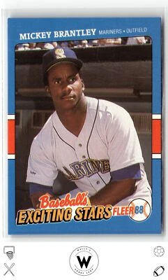 1988 Fleer Baseball's Exciting Stars #5 Mickey Brantley - Image 1 of 2