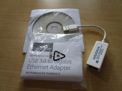 Insignia USB 3.0 to Gigabit Ethernet Adapter for MAC or PC NS-PU98635 - Image 1 of 3