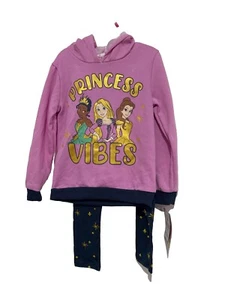 NEW with tags Disney Princess girls set size 5/6 hoodie pants leggings 5/6 - Picture 1 of 6