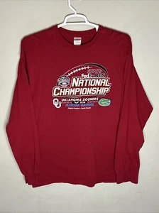 Maglia manica lunga Campionato Nazionale BCS 2009 XL Sooners vs. Gators rossa - Foto 1 di 4