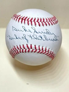 Duke Snider Full Name signed/Insc Vintage ONL ball - Dodgers, HOF - PSA/DNA - Picture 1 of 3