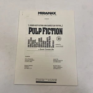 1994 PULP FICTION ORIGINAL CANNES PRESSBOOK TARANTINO CULT CLASSIC LOW PRICE - Picture 1 of 22