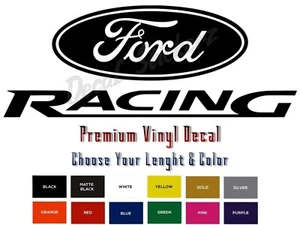 Vinyl Decal- Fits Ford Racing Performace (Pick Size & Color) Car Truck Sticker - Picture 1 of 8