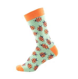 Lustige Socken Bunte Strümpfe Herren Damen Baumwolle 39-42 Käfer Glückssocken - Picture 1 of 3