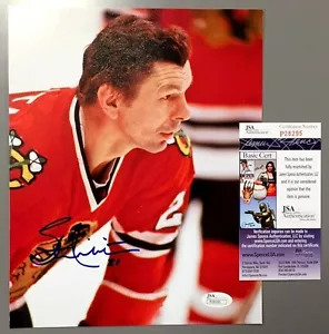 STAN MIKITA SIGNED CHICAGO BLACKHAWKS 8X10 PHOTO JSA COA P28295 - Picture 1 of 1