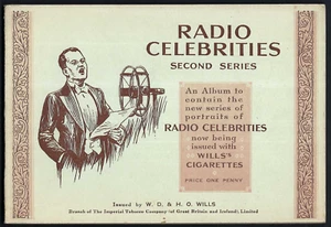 WILLS - RADIO CELEBRITIES, SECOND SERIES (ALBUM) - 1 EMPTY ALBUM - Picture 1 of 4