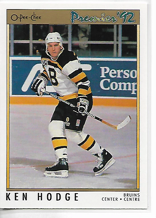 1992 O-Pee-Chee Premier Ken Hodge Card #41 - Image 1 of 1