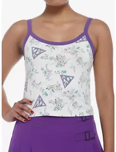 Harry Potter Deathly Hallows Floral Girls Crop Cami - Picture 1 of 3