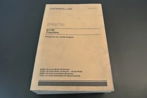 Caterpillar 637D Tractors Dec 1986 26W1 Form SEBP1058 Parts Manual Catalog Book - Picture 1 of 8